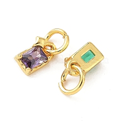 Ottone con pendenti a zirconi&nbsp;KK-I381-01G