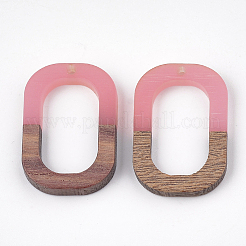Pendentifs en résine & en bois&nbsp;RESI-S358-07-M