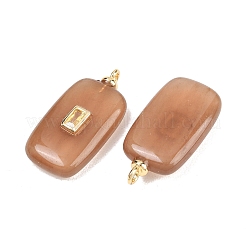 Gefärbt natürliche weiße Jade Anhänger&nbsp;G-H328-03G-A07