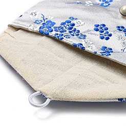 Sacchetti per riporre gioielli in tessuto floreale in stile cinese&nbsp;AJEW-D065-01C-06