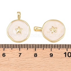 Ciondoli smaltato in ottone&nbsp;KK-Q283-057G-NR