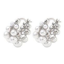 Orecchini a cerchio in ottone per le donne&nbsp;EJEW-A168-23P