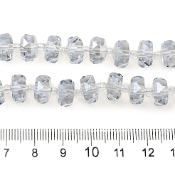 Transparentes cuentas de vidrio electroplate hebras&nbsp;EGLA-P062-01A-PL01