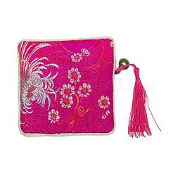 Chinesische brokat quaste reißverschluss schmuck tasche geschenkbeutel&nbsp;X-ABAG-F005-10