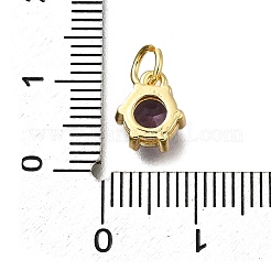 Pendenti in ottone con zirconi cubici&nbsp;KK-V002-23G-05