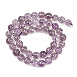Natürlichen Amethyst Perlen Stränge&nbsp;G-L663-A01-8mm