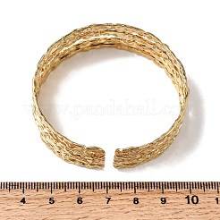 Gehämmerte Armreifen aus Edelstahl 304&nbsp;LS-BJEW-H635-03G