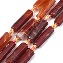Naturbrand Knistern Achat Perlen Stränge&nbsp;GG-T001-02B