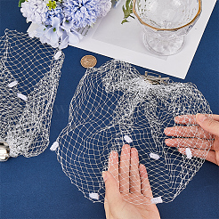 Voiles de mariée en maille de polyester&nbsp;AJEW-WH0470-10A