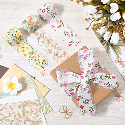 3 Rolle Polyesterband mit Blumenmuster in 3 Stilen&nbsp;OCOR-CP0001-30