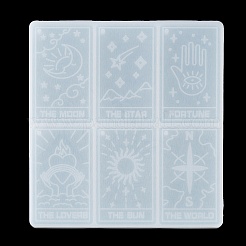 Das Sonne-/Stern-/Welt-Tarotkarten-DIY-Anhänger-Silikonform-Set&nbsp;DIY-A046-04