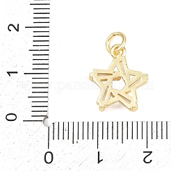 Messing micro pave klar zirkonia charme&nbsp;KK-F938-14G