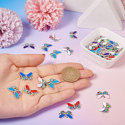 36 piezas 6 colores aleación esmalte conector encantos&nbsp;ENAM-TA0001-97