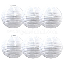 Lanterne en papier avec boule de fer&nbsp;AJEW-WH20080-41C