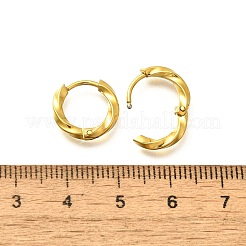 Orecchini a cerchio in acciaio inossidabile 304 per donna&nbsp;EJEW-M068-14G-05