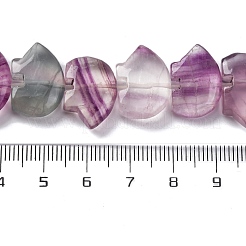 Natürliche lila Fluorit Perlen Stränge&nbsp;G-F783-G04-01