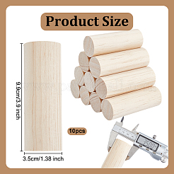 Bâton rond en bois&nbsp;WOOD-WH0029-154D