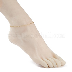 Chaîne de cheville en laiton pour femmes&nbsp;AJEW-AN00480