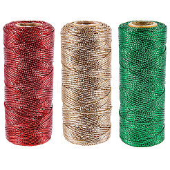 3 Rolle 3 Farben Polyesterschnüre&nbsp;OCOR-CP0001-25B