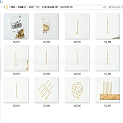 7 Stück 7 Stile 304 Edelstahl Kettenverlängerung&nbsp;STAS-FS0001-49G