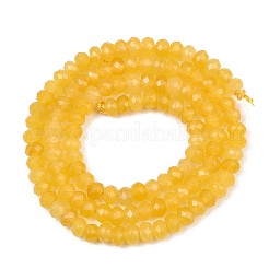 Teñido natural Malasia jade rondelle cuentas hebras&nbsp;X-G-E316-2x4mm-30