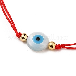 Verstellbare Nylonschnur geflochtenen Perlen Armbänder&nbsp;X-BJEW-JB05543-02