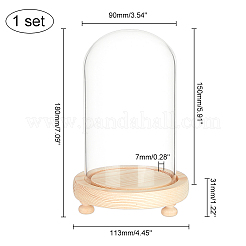 Copertura a cupola in vetro&nbsp;AJEW-WH0312-39