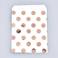 Sacchetti di carta kraft ecologici con motivo a pois&nbsp;X-AJEW-M207-H01-01