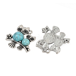 Pendentifs en résine imitation turquoise&nbsp;FIND-C068-23AS