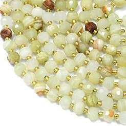 Chapelets de perles de jade naturel&nbsp;G-K389-E66-01