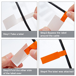 20 Blatt 10 Farben selbstklebende PVC-Kabeletiketten zum Identifizieren&nbsp;DIY-CP0007-31