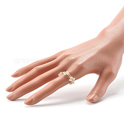 Fingerringe aus Glasperlen&nbsp;X1-RJEW-TA00005
