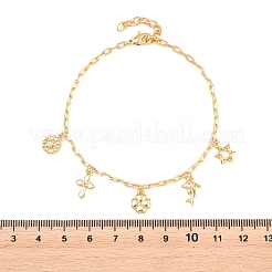 Bracelets avec breloque en laiton&nbsp;BJEW-F545-01A-G