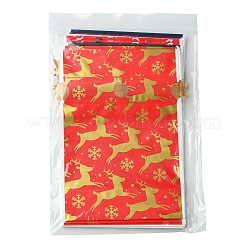 18 Stück 9 Stile Weihnachtsthema Kunststoff-Verpackungsbeutel Kordelzugbeutel&nbsp;ABAG-FS0001-04