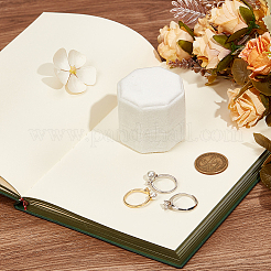 Ringbox aus Kunststoff mit Samtbezug&nbsp;VBOX-WH20001-02A