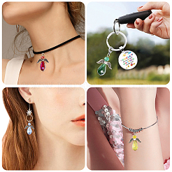 Pendenti in vetro elettrolitico 48 pz 12 colori&nbsp;PALLOY-AB00110