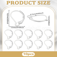 Risultati dell'orecchino a cerchio in ottone 10 pz&nbsp;DIY-LP0001-99P