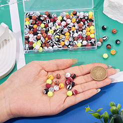 220pcs 11 Arten handgemachte Polymer-Ton-Perlen&nbsp;CLAY-TA0001-86