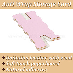Cartes de présentation de collier en simili cuir PU&nbsp;LS-CDIS-WH0021-042C