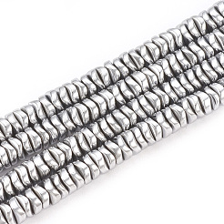 Electroplate non magnetici ematite sintetico fili di perline&nbsp;G-T061-179