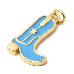 Pendentifs d'émail en laiton &nbsp;KK-A296-51G-06