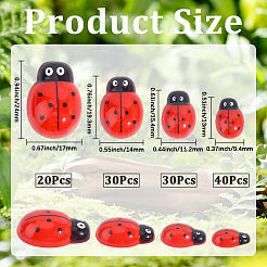 120 Stück 4 Arten undurchsichtige Harz Cabochons&nbsp;CRES-PA0001-03