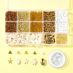 Kits de fabrication de bracelets en graines de verre&nbsp;DIY-FS0007-11B