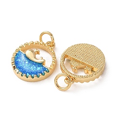 Pendants de résine de laiton&nbsp;RE-H001-01G-02