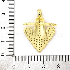 Messing Anhänger mit Zirkonia&nbsp;KK-D536-07G