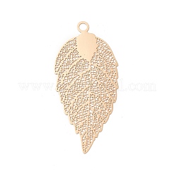 Placage en laiton en filigrane de gros pendentifs&nbsp;KKC-T001-03KCG