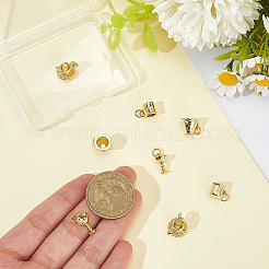 8pcs 4 Arten Messinganhänger&nbsp;KK-BBC0023-95