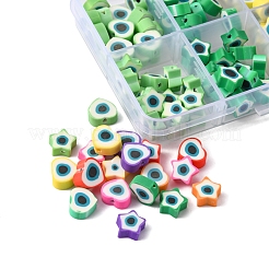 210pcs 14 Art handgemachte Polymer-Ton-Perlen&nbsp;CLAY-YW0001-61