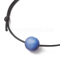 Verstellbare Armbänder aus Kunstharz-Katzenaugen-Imitation für Männer und Frauen&nbsp;BJEW-JB12100