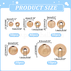 150pcs 5 styles de perles en laiton&nbsp;KK-HY0004-54G